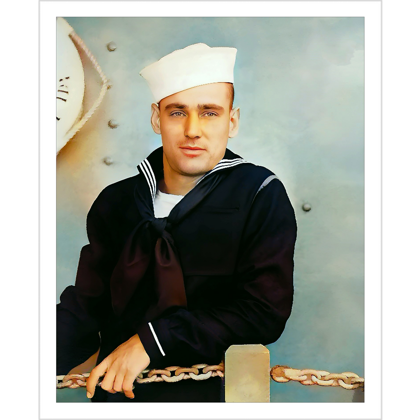Vintage Gay Sailor Queer Print Poster Giclee Artist Print Sailor Vintage US NAVY  USN Man Uniform
