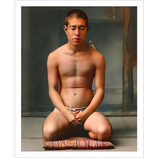 celibataire 025 | Giclee Artist Print Japan Man Male Vintage Gay LGBTQ Queer Buddhist Japanese