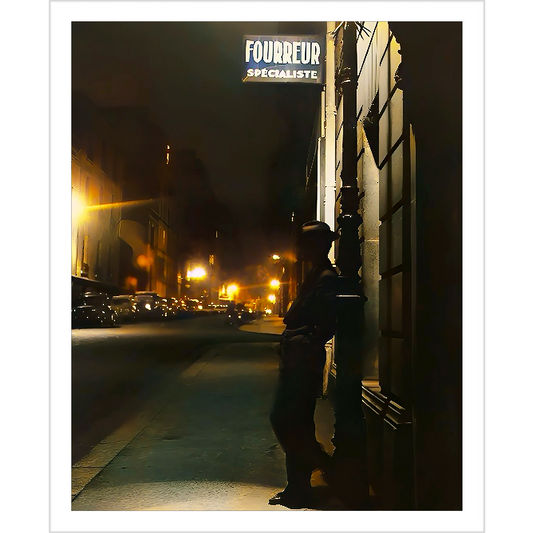 celibataire 032 | Giclee Artist Print France Night Strasbourg Alone City Lights Queer LGBTQ Gay