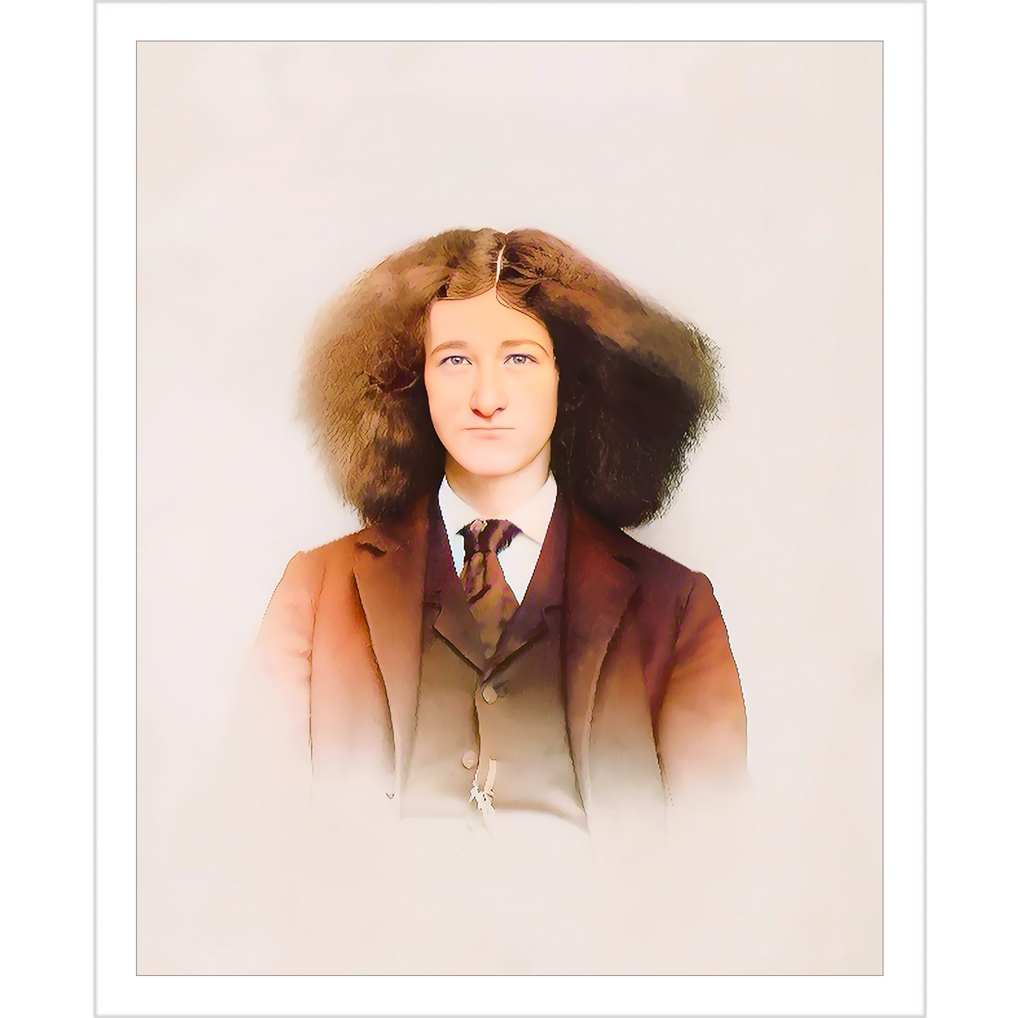 celibataire 033 | Giclee Artist Print Vintage Trans Queer LGBTQ Gay Nonbinary Long hair Male Female