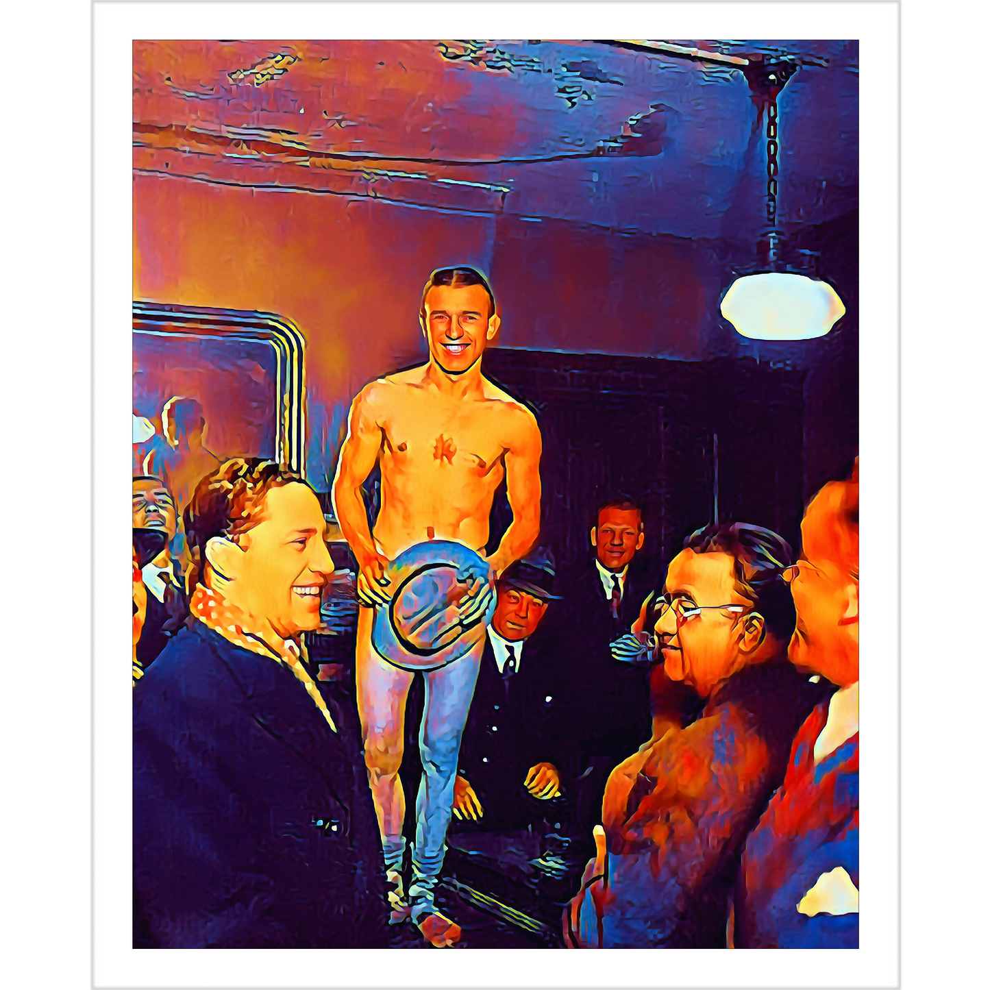 Gay Vintage Stripper Cabarete Dance Bar Club Night Club Queer LGBTQ  hommes 017 | Giclee Artist Print
