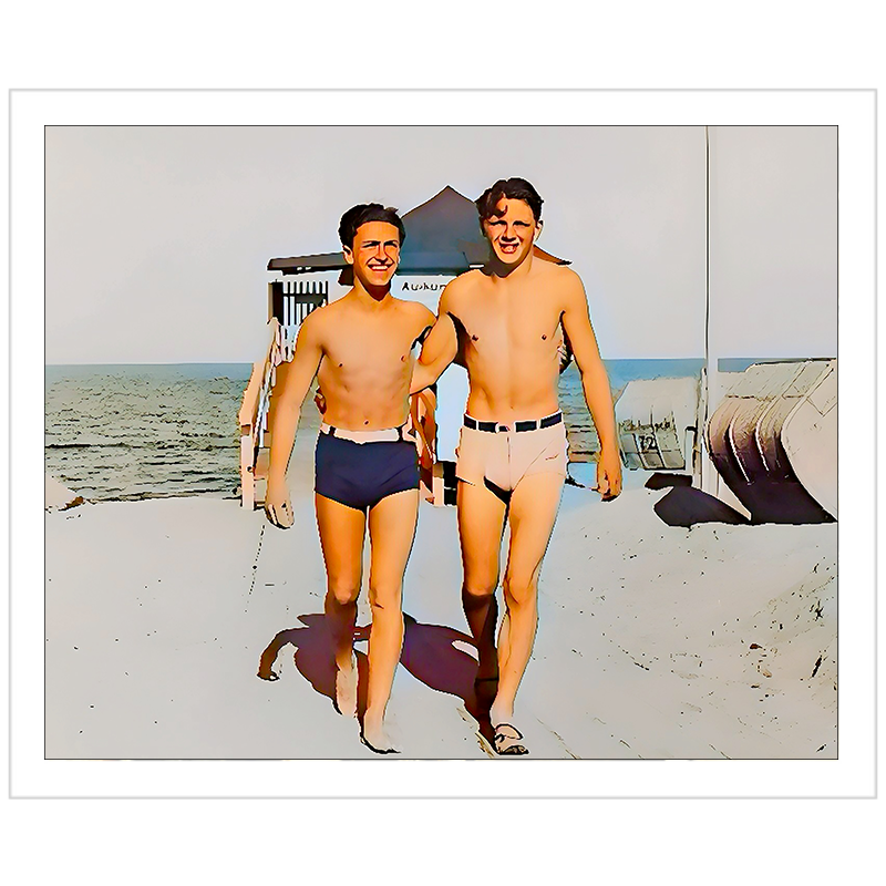 nager 022 | Giclee Artist Print Russian River Gay Vintage Affectionate Men California Queer LGBTQ