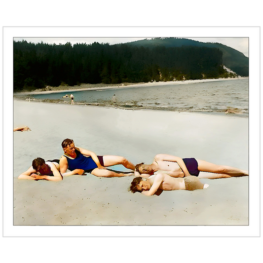nager 026 | Giclee Artist Print Ogunquit Beach Maine Vintage Gay Queer LGBT Friends Hungover
