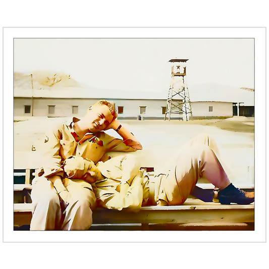 paire 096 | Giclee Artist Print Vintage Affectionate Men Gay Queer LGBTQ Army USA Uniform AZ