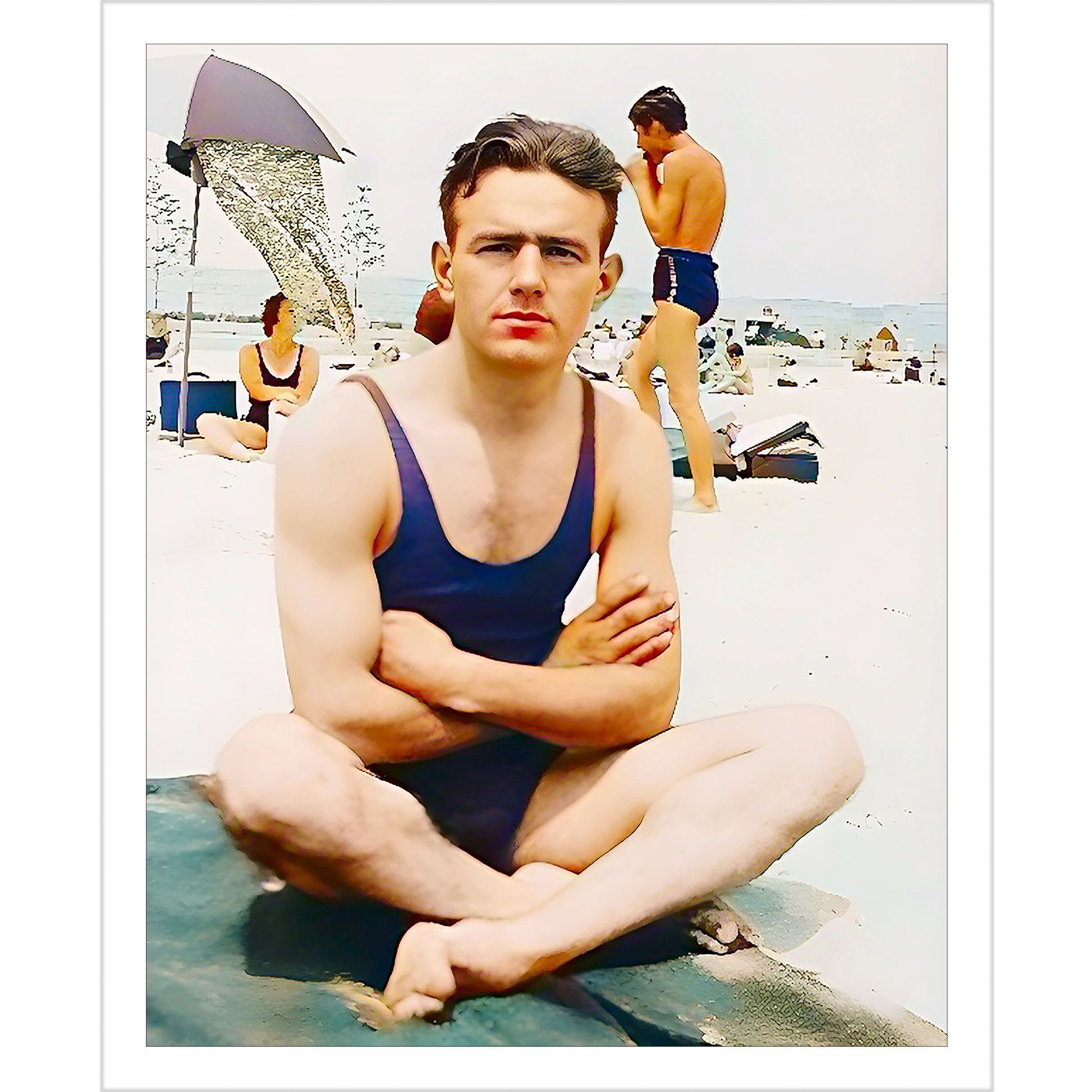 nager 007 | Giclee Artist Print Myrtle Beach South Carolina Vintage Photo Gay Queer LGBTQ Bathing Suit