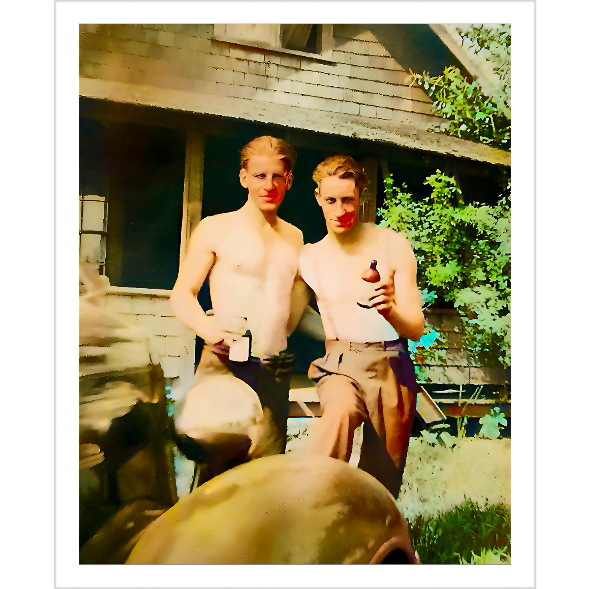 paire 006 | Giclee Artist Print Vintage Affectionate Men Gay LGBTQ Cabin Camping Queer Hiking