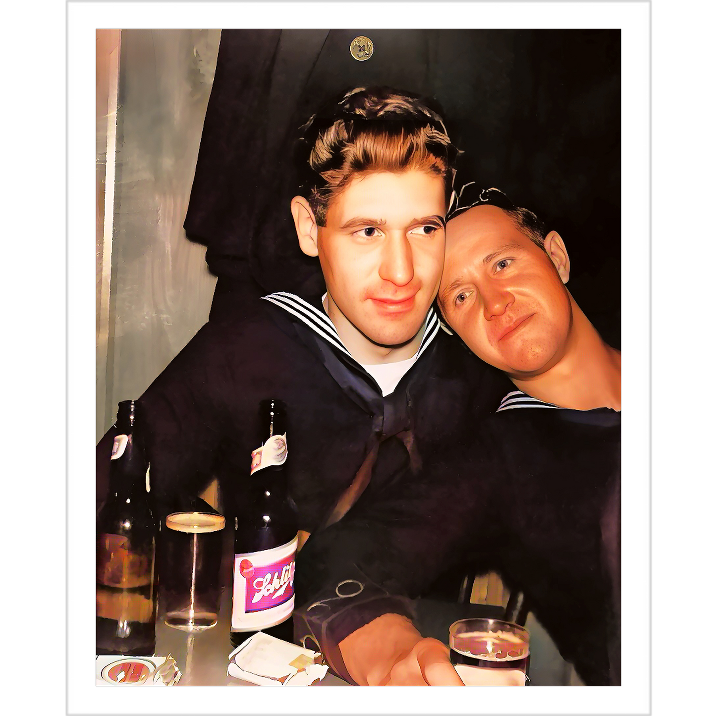 paire 033 | Giclee Artist Print Vintage Gay Bar The Casino Seattle Washington Affectionate Men
