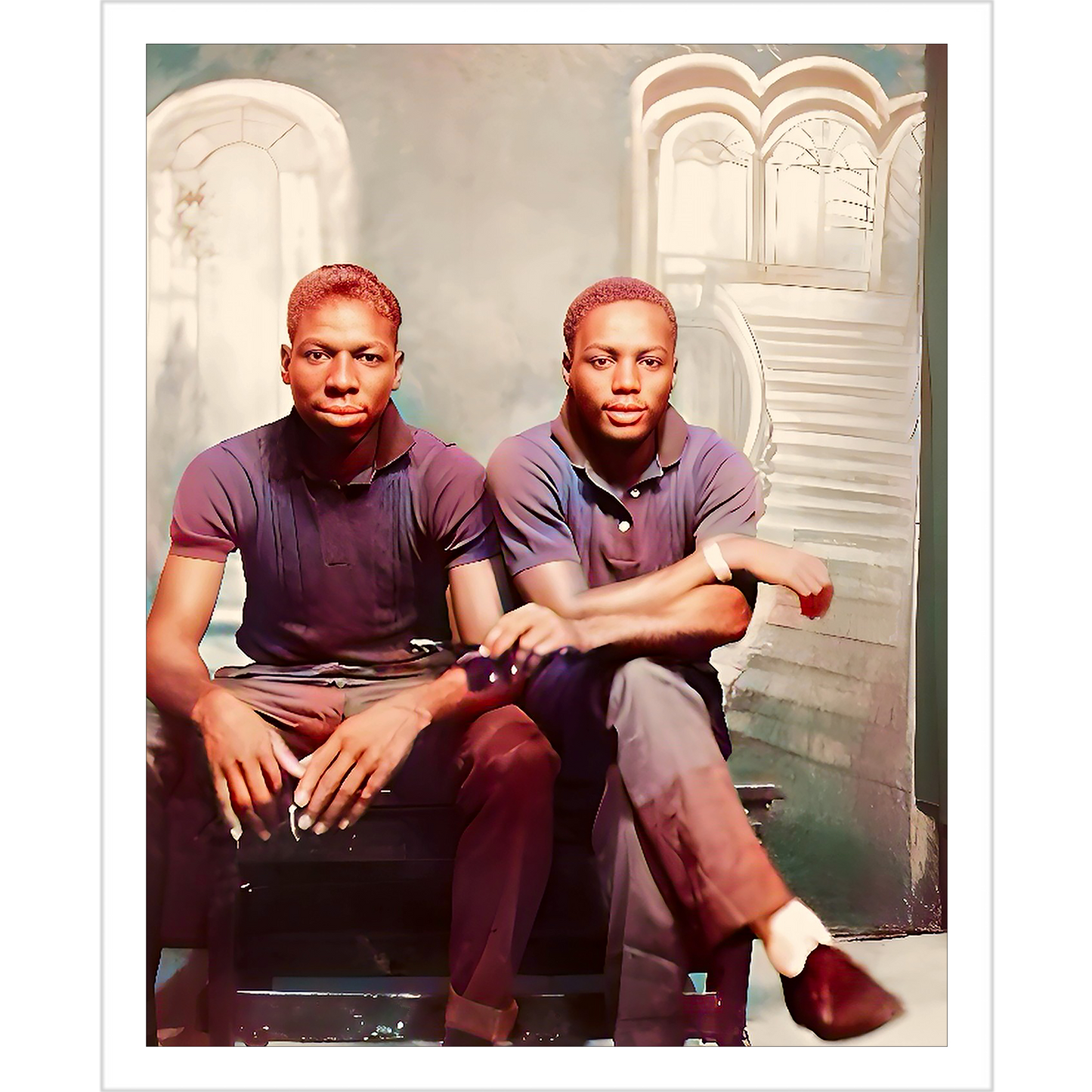 paire 044 | Giclee Artist Print Harlem Renaissance New York Vintage Affectionate Men Black Afro-American