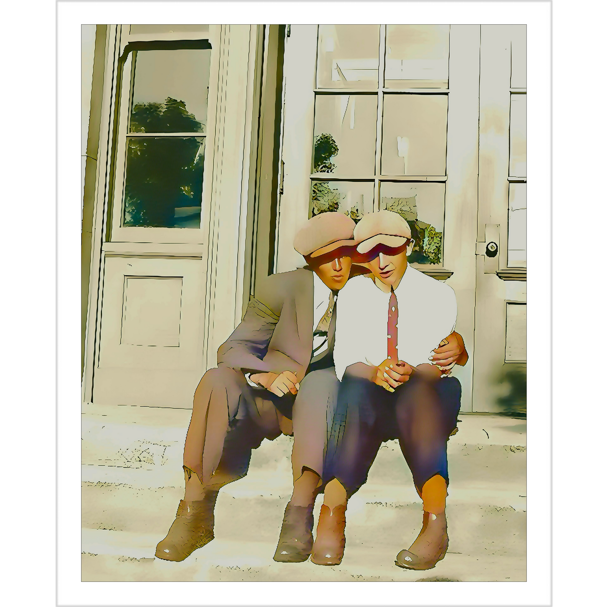 paire 057 | Giclee Artist Print Tulsa Oklahoma Gay Vintage Affectionate Men Queer LGBTQ