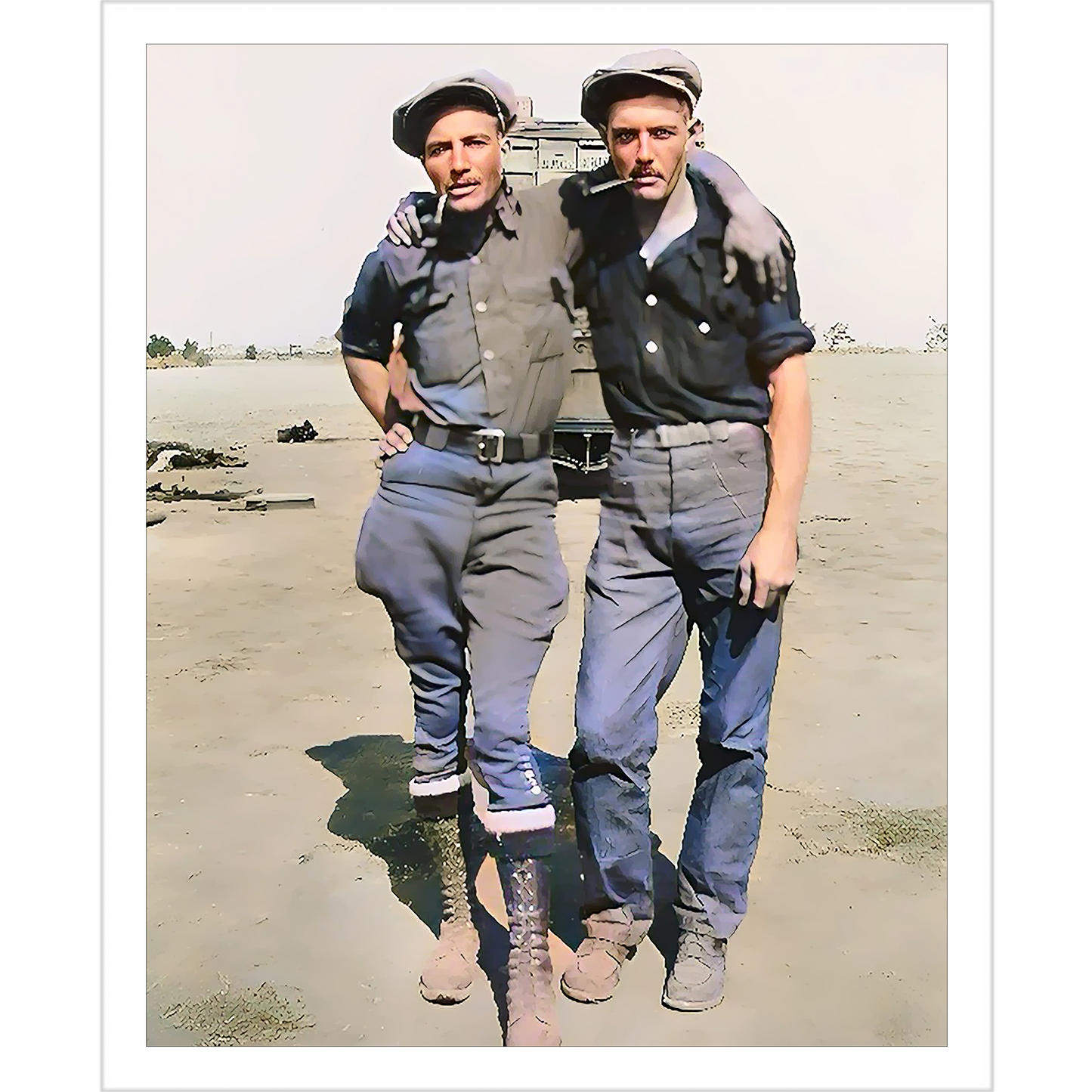 paire 061 | Giclee Artist Print Ranchers Gay Vintage Affectionate Men Field Queer Wichita Kansas 