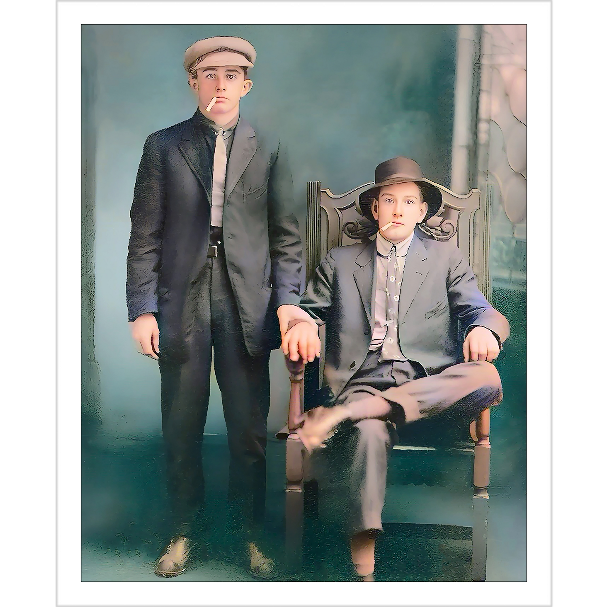 paire 076 | Giclee Artist Print Gay Vintage Affectionate Men Gay Queer Rural TN Nashville LGBTQ