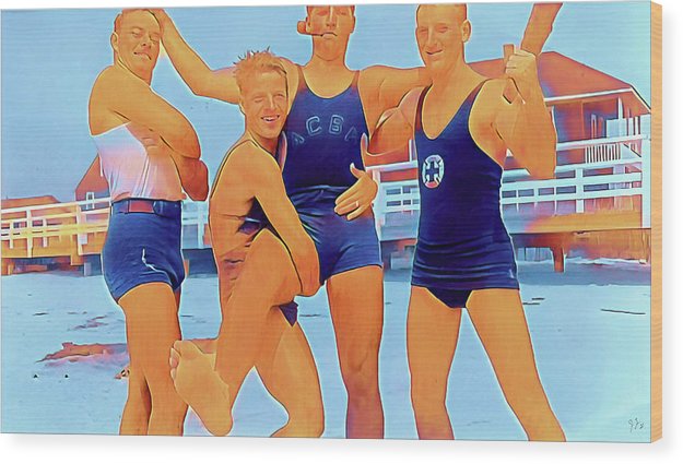 nager 007 | Wood Print Gay Vintage Affectionate Men Myrtle Beach SC